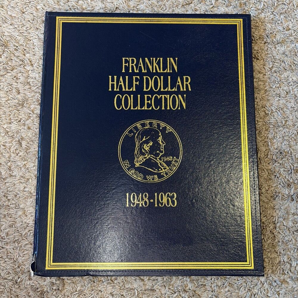 Franklin Half Dollar Collection 1948-1963 Coin Album Folder New Good condition